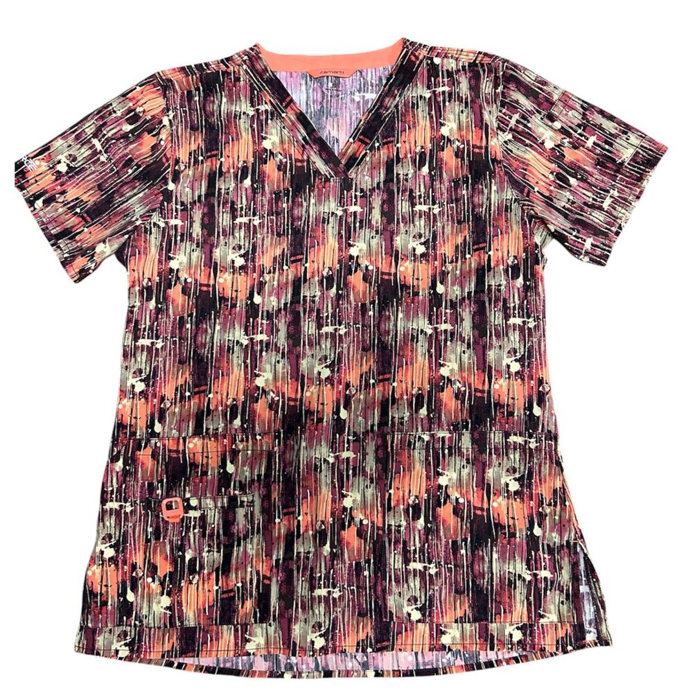 Carhartt, Women's Scrub Top, Multicolor, Small, Used